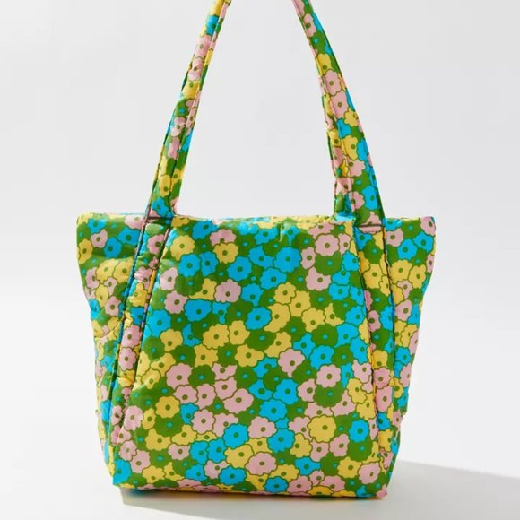 NWOT BAGGU Puffy Mini Tote Flowerbed - Picture 3 of 9